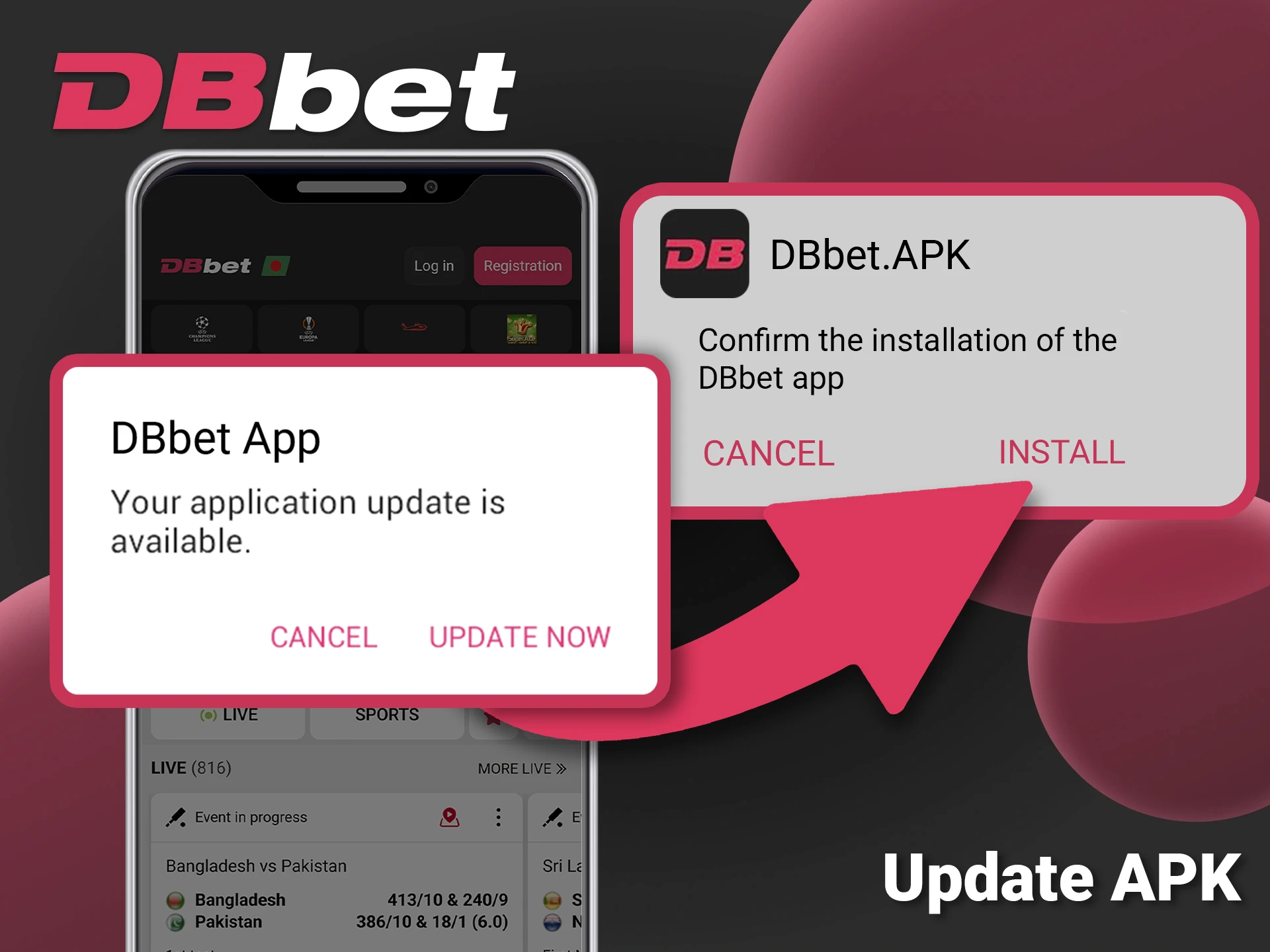 How to get the newest DBbet APK update.