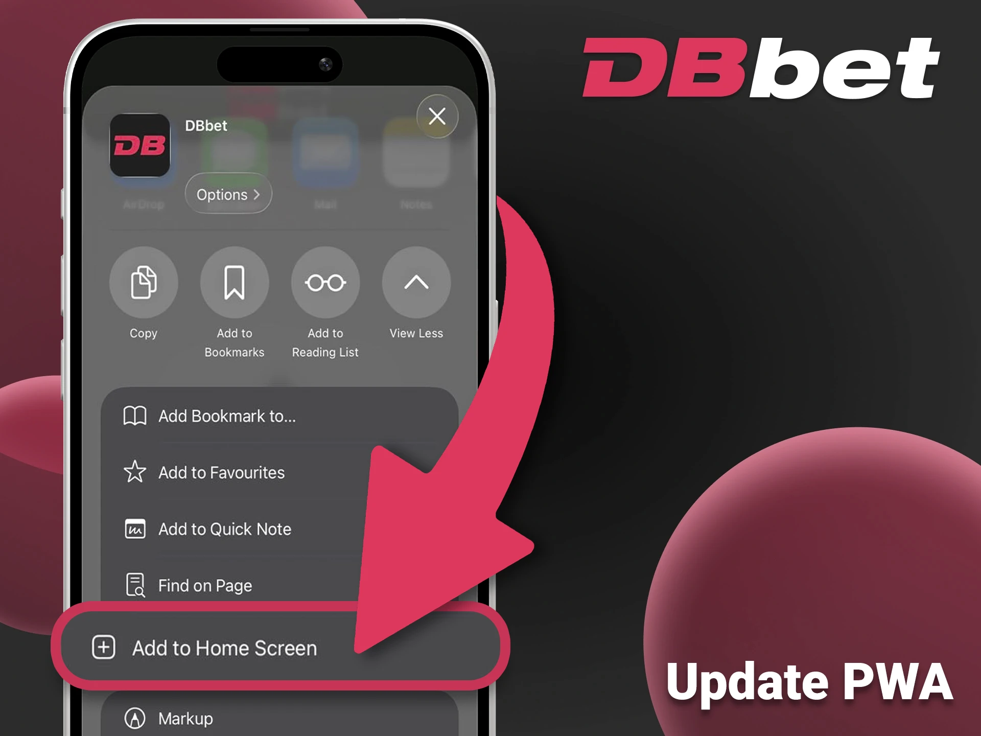 Refreshing the DBbet PWA to the latest version.