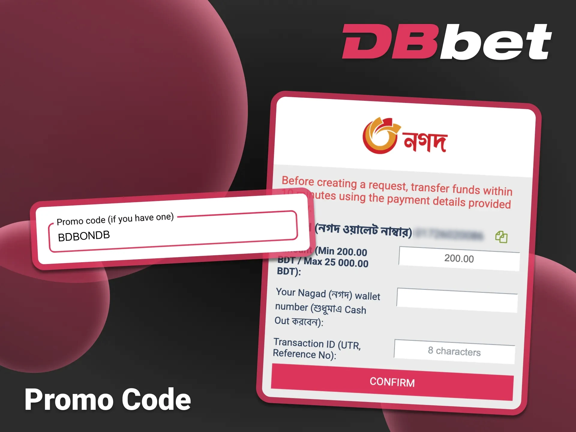 Learn how to apply DBbet promo code during registration.